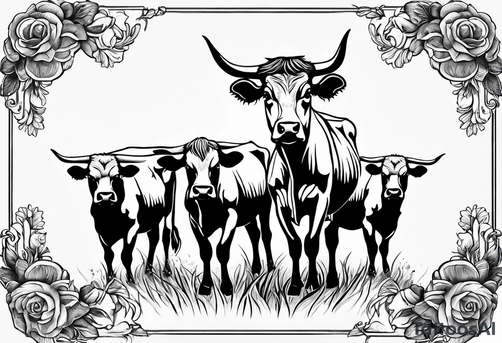 three cows tattoo idea
