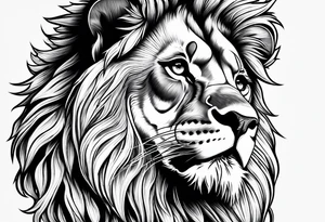 little lion tattoo idea