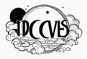 A moon with clouds december 25 1995 tattoo idea