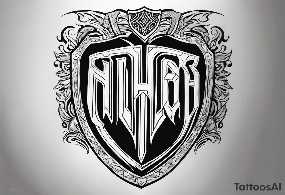 Valhalla shield tattoo idea