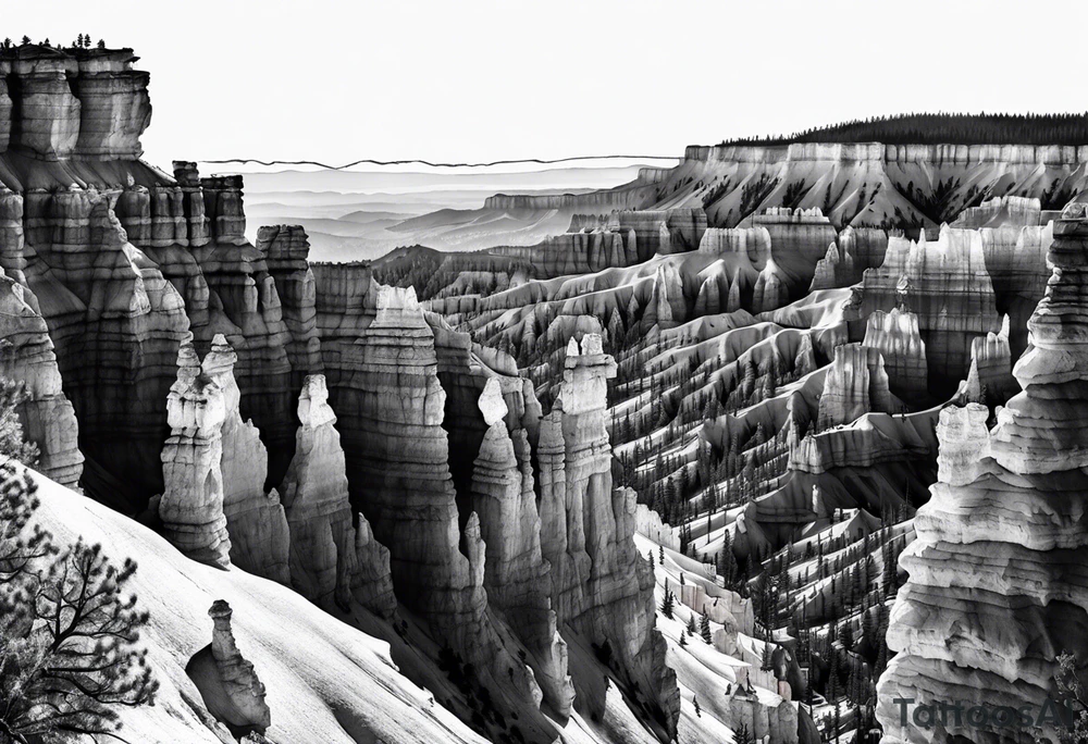 Bryce canyon national park tattoo idea