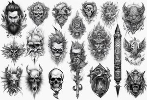 full arm. Very masculine tattoo idea