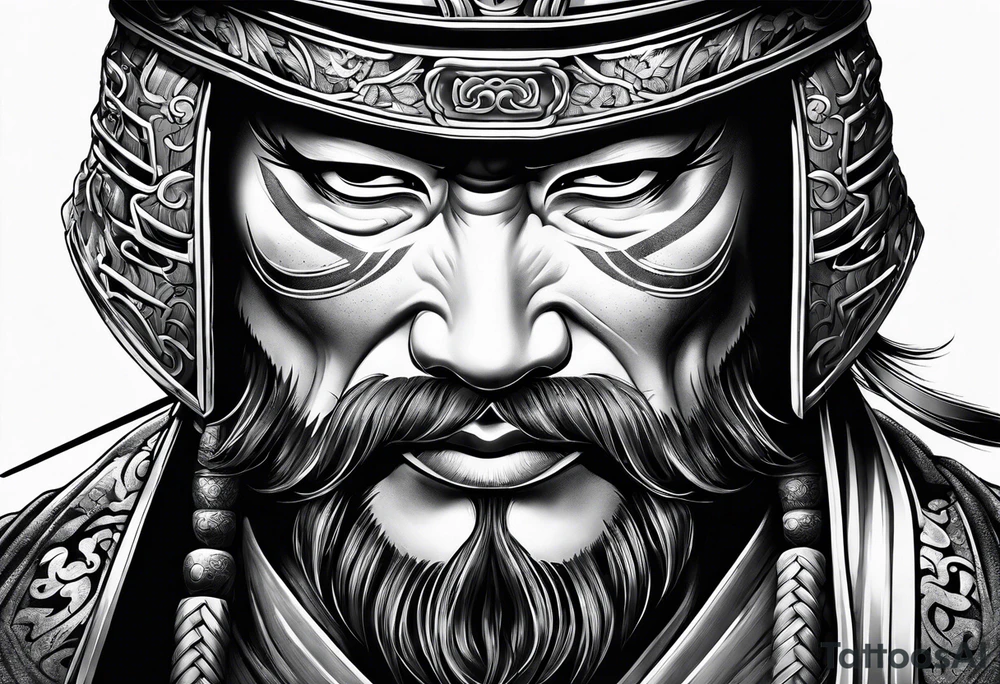 Samurai warrior tattoo idea