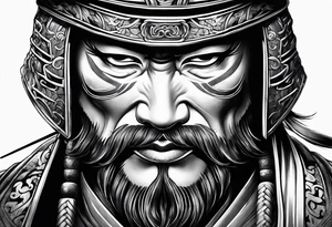 Samurai warrior tattoo idea