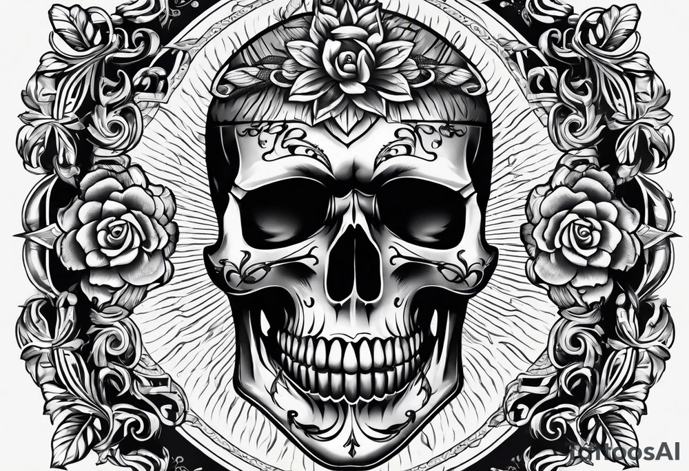 Skull tattoo idea