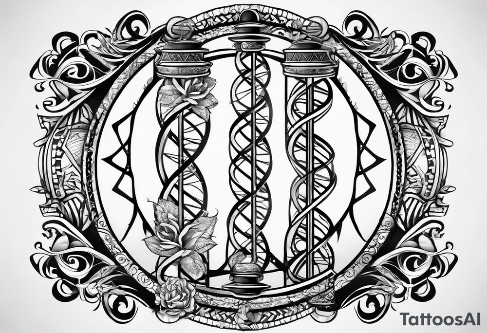 Dna strand tattoo idea