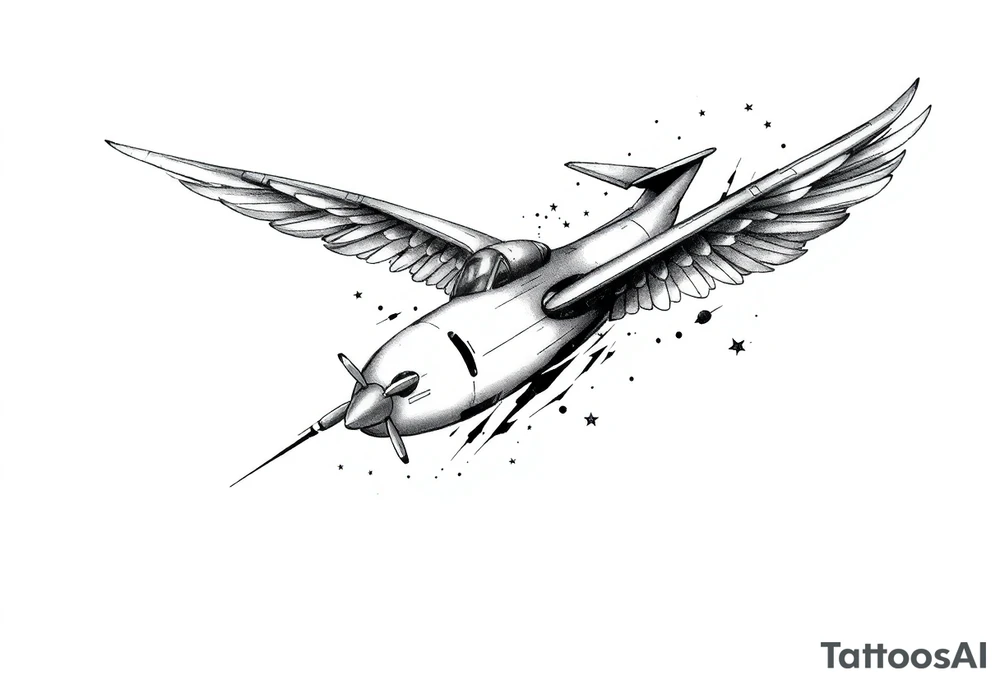 aviation sleeve tattoo idea