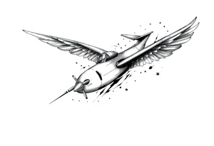 aviation sleeve tattoo idea