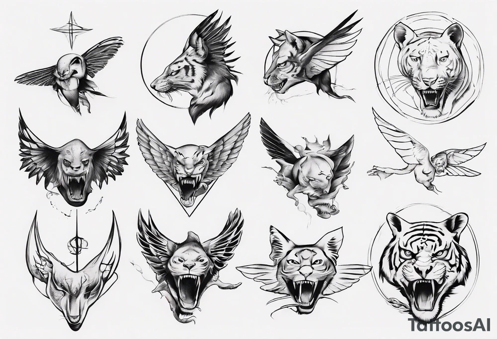 Flying tiger tattoo idea
