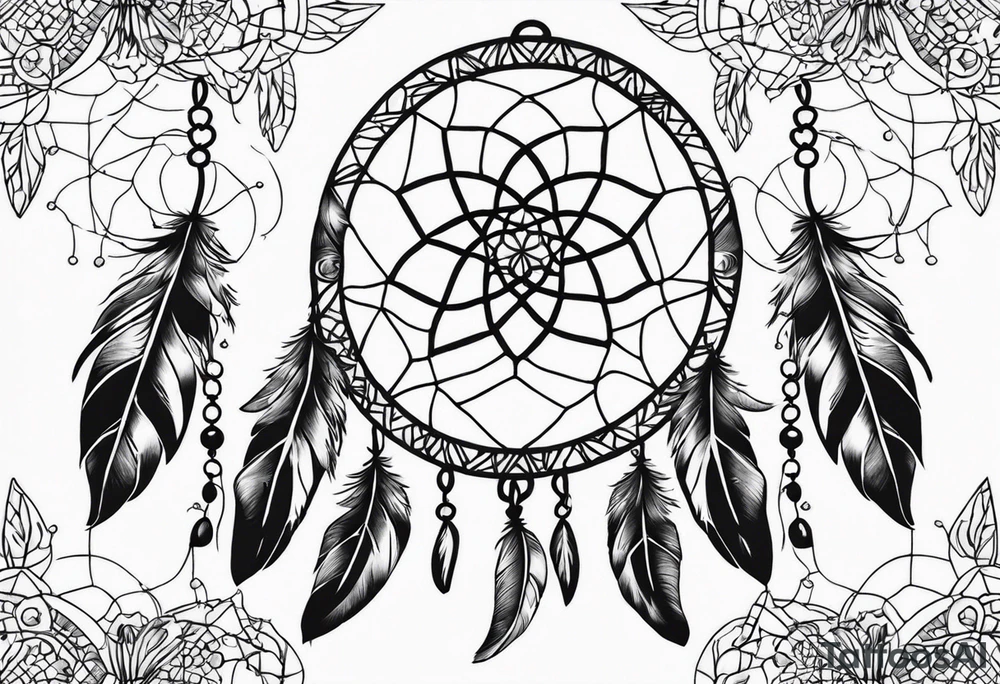 dream catcher tattoo idea