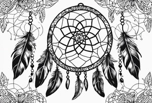 dream catcher tattoo idea