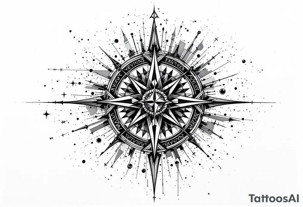 vegvisir compass tattoo tattoo idea