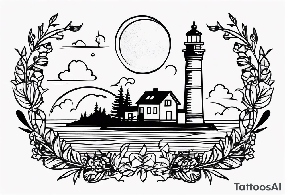 Leuchtturm Stacheldraht tattoo idea
