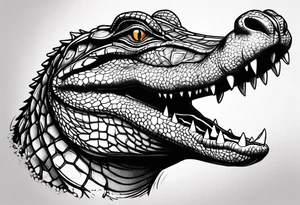 Full body Caiman tattoo idea