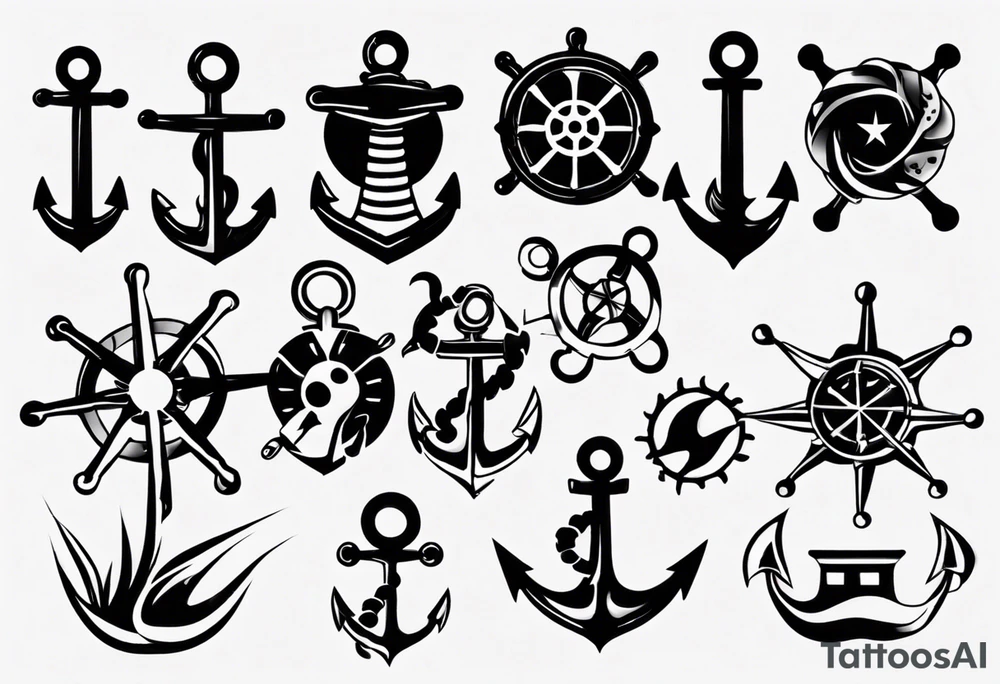 symbol one piece marine tattoo idea