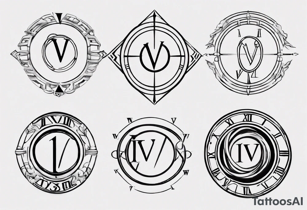 infinity loop with roman numeral IV on the line tattoo idea infinity loop with roman numeral IV on the line tattoo idea