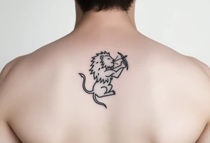 Leo zodiac sign and Sagittarius together tattoo idea