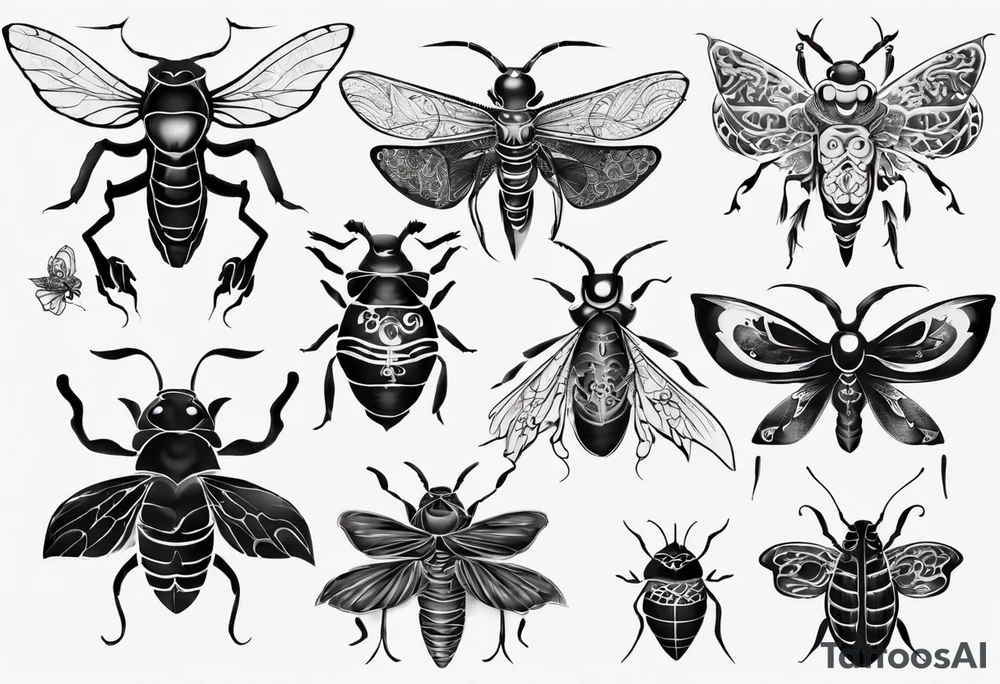 Insects tattoo idea