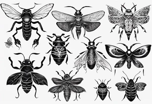 Insects tattoo idea