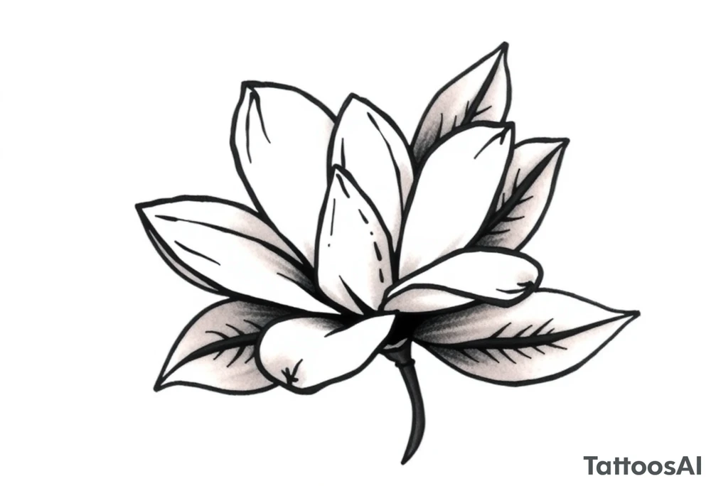 Magnolia flower, Mississippi tattoo idea