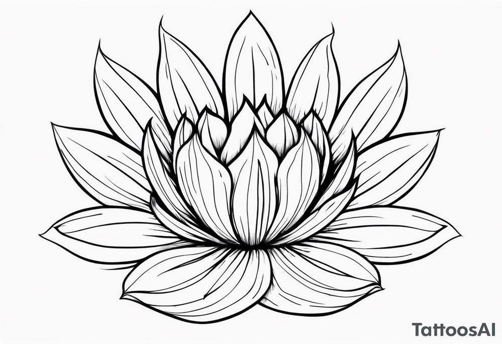 A resilient flower surrounded by fire tattoo idea