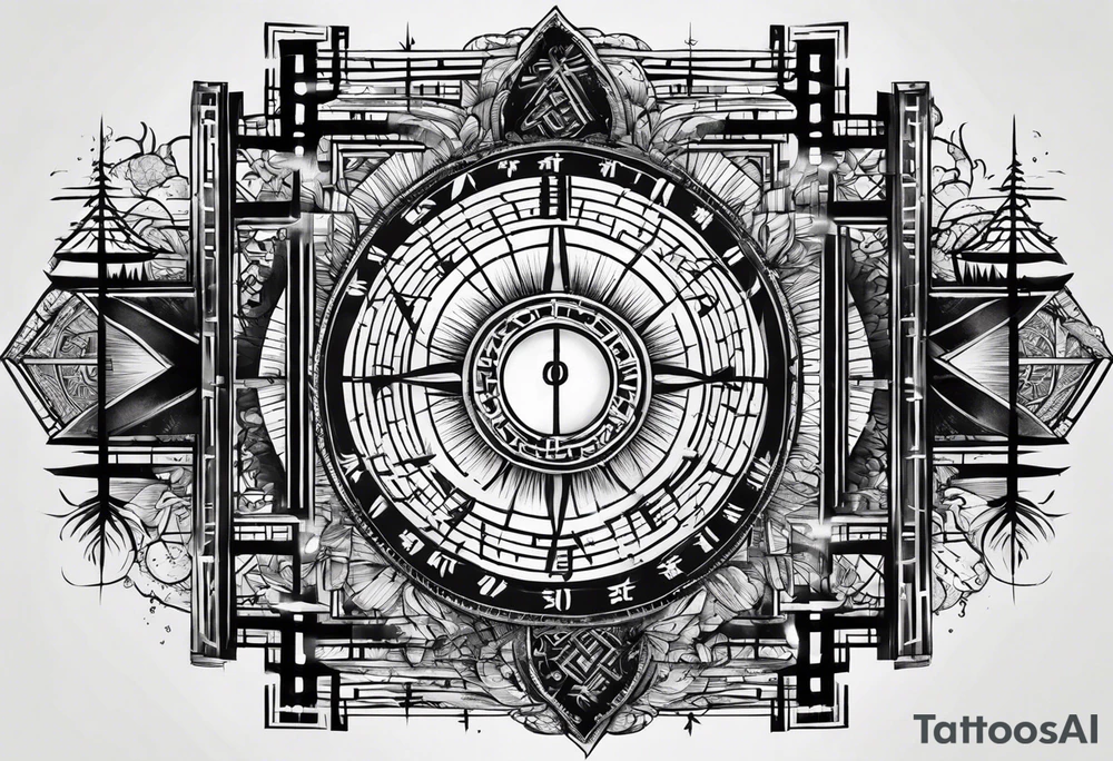 ogham style tattoo tattoo idea