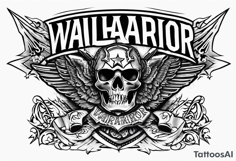 Wounded warrior valhalla tattoo idea