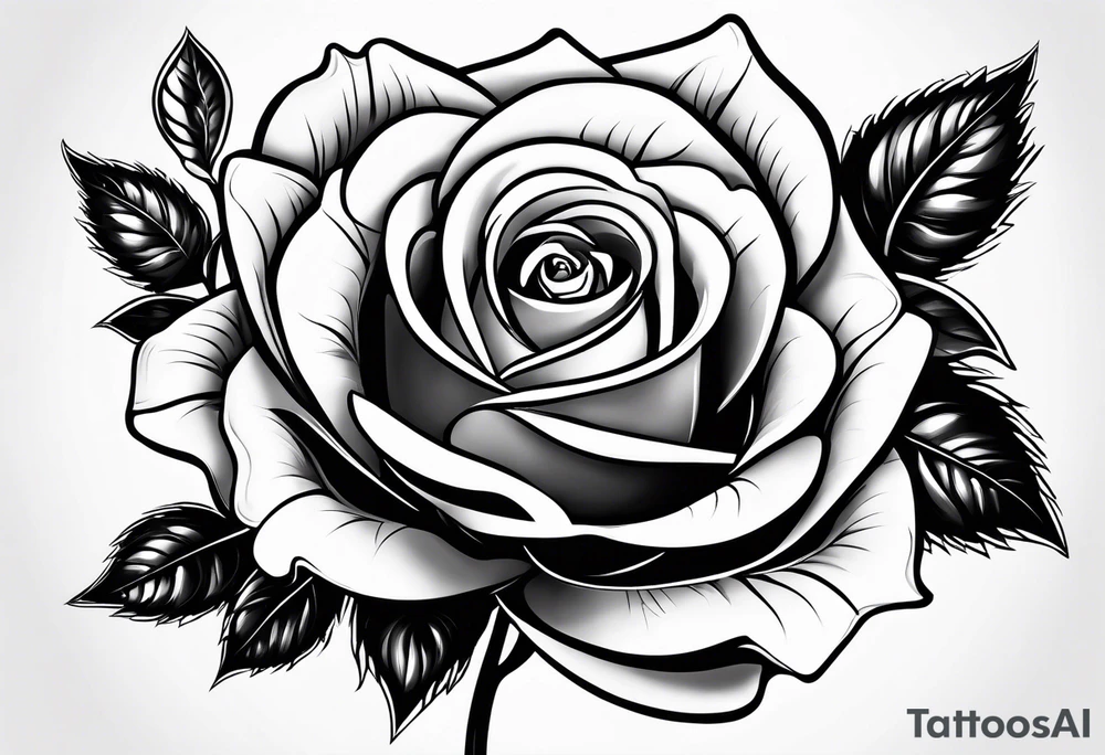 A rose with the name leticia under tattoo idea A rose with the name leticia under tattoo idea