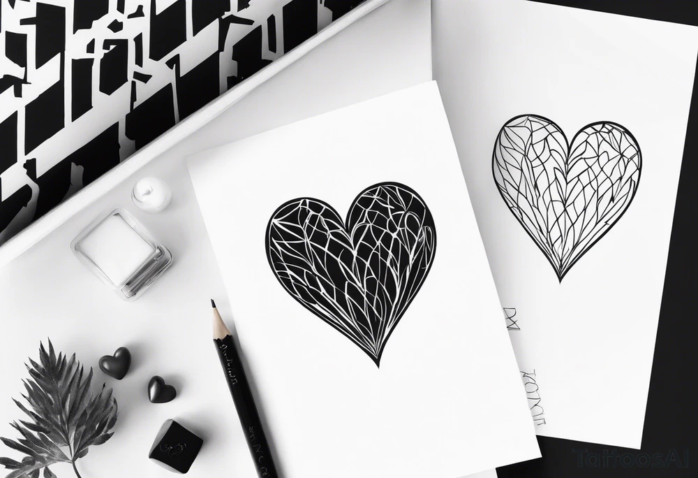 Prenom avec coeur tattoo idea