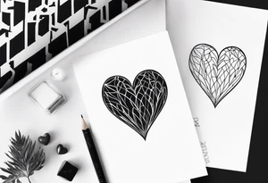 Prenom avec coeur tattoo idea