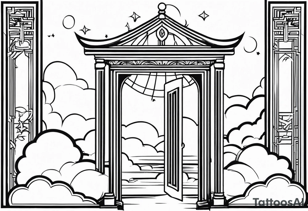 heaven gate vector tattoo idea