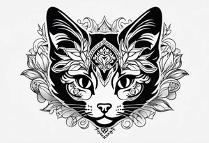 Paw print cat memorial tattoo tattoo idea