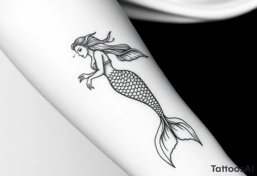mermaid tattoo tattoo idea