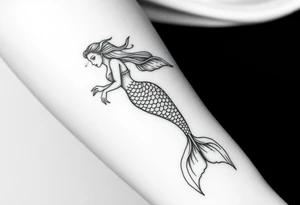 mermaid tattoo tattoo idea