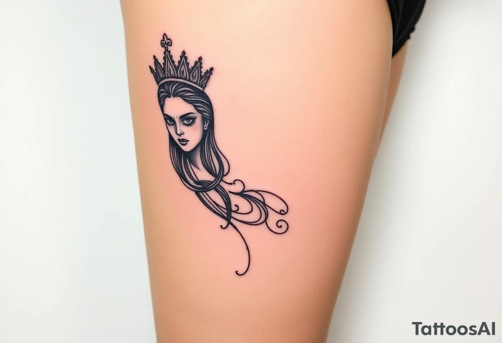 Queen, scary, pretty tattoo idea