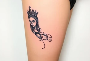 Queen, scary, pretty tattoo idea