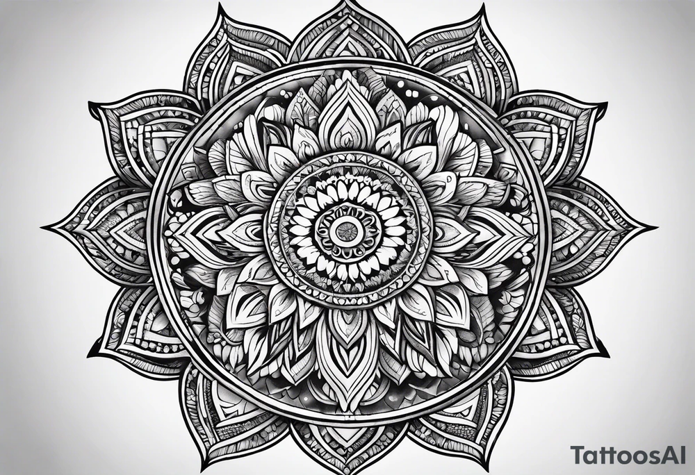 mandala tatto tattoo idea