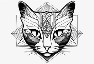 Schrodinger cat tattoo idea