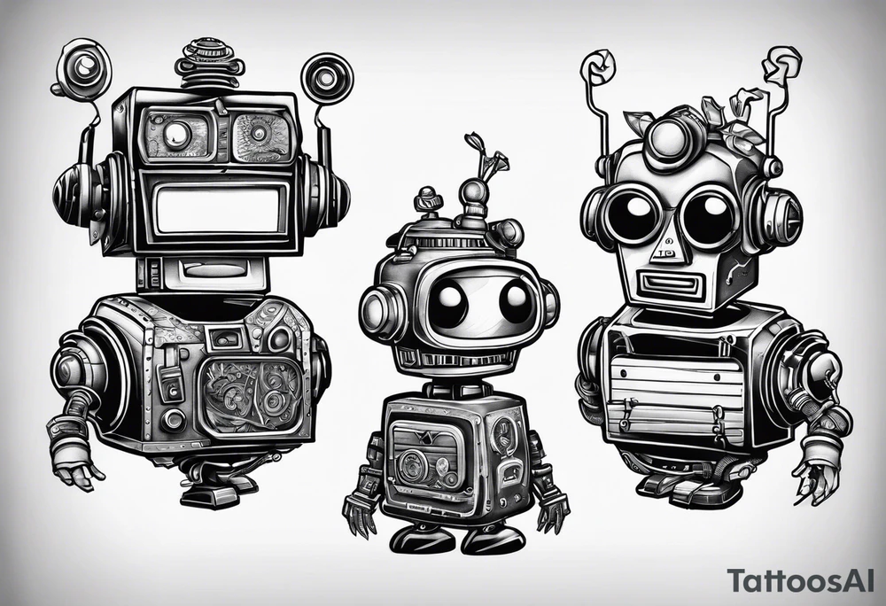 FlightOfTheConchords in robot outfit tattoo idea