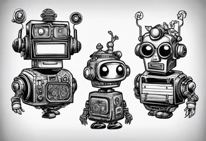 FlightOfTheConchords in robot outfit tattoo idea