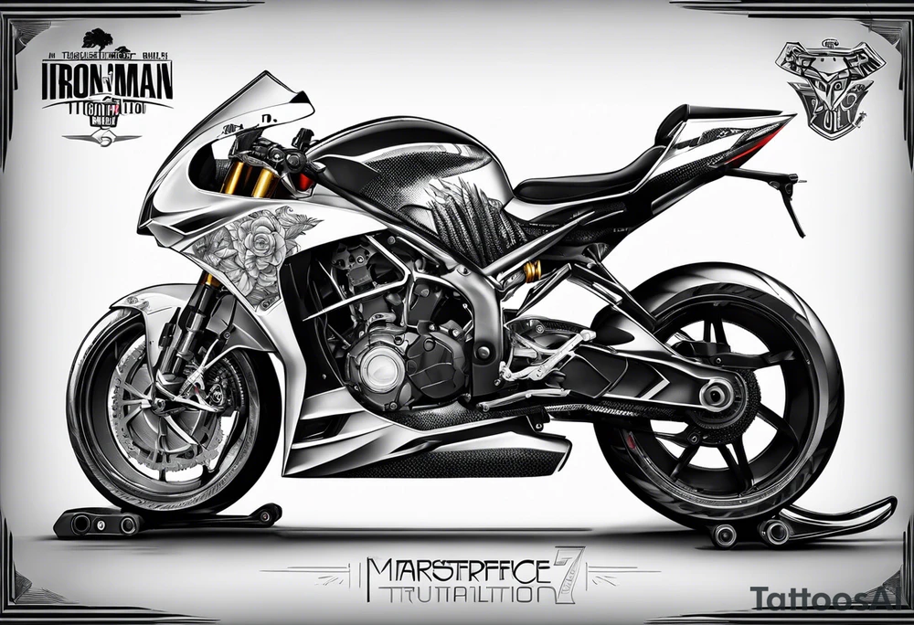 IRONMAN 70.3 TRITATHLON tattoo idea