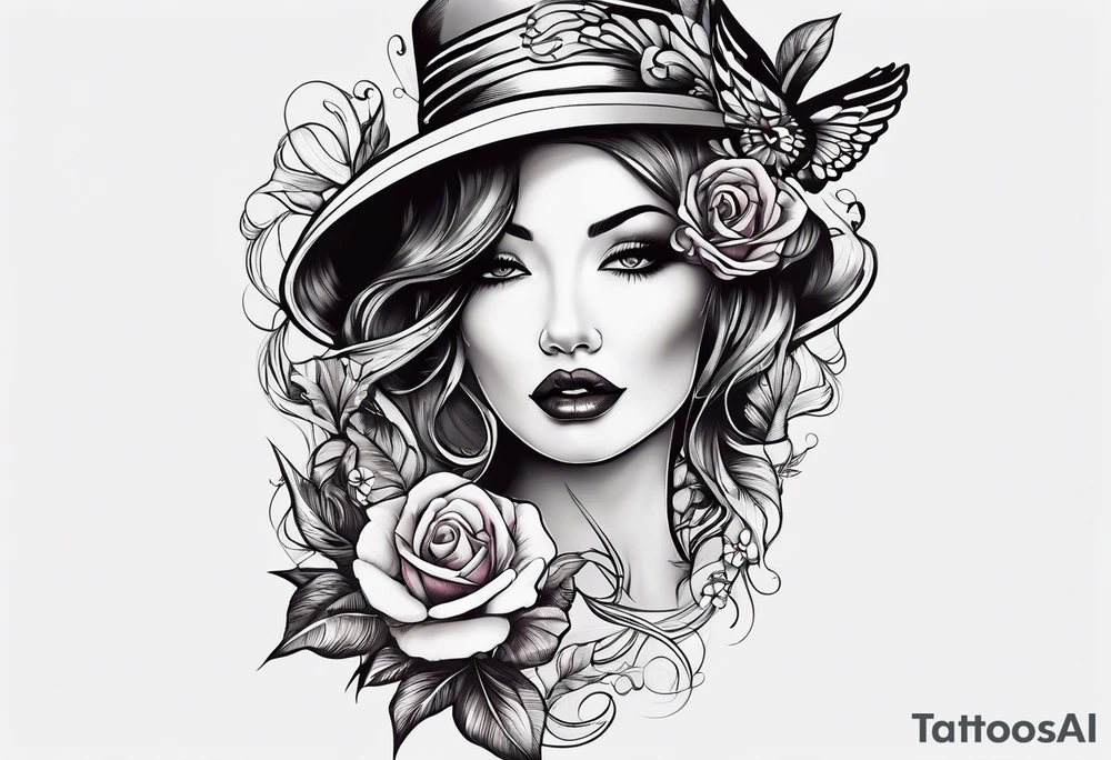 Hush Shhh finger to lips up close tattoo idea