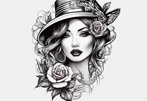 Hush Shhh finger to lips up close tattoo idea