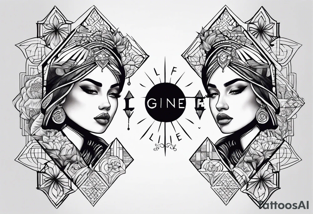 Life is gine tattoo idea