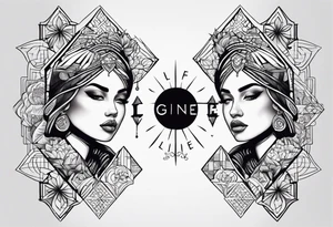 Life is gine tattoo idea