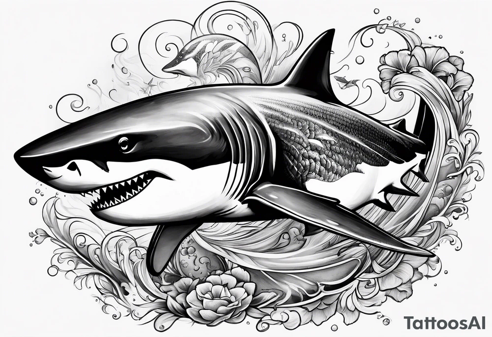 Shark tattoo idea