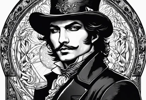 Symbolic of Count of Monte Cristo, Edmond Dantes, Transformation, Intellect, Cunning tattoo idea