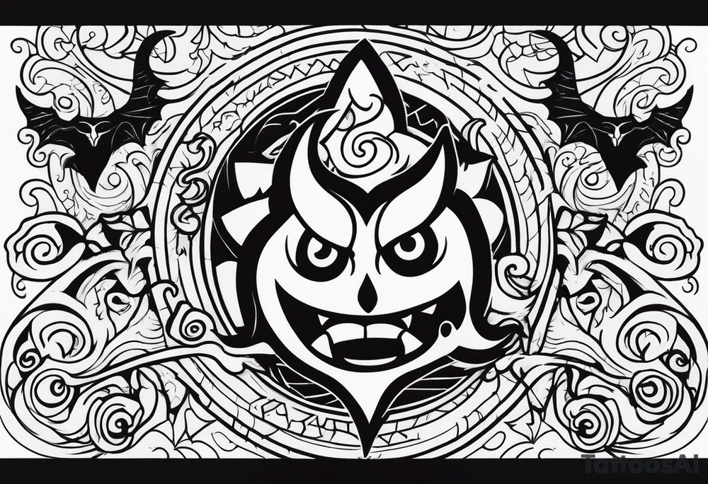 Satanic tattoo idea