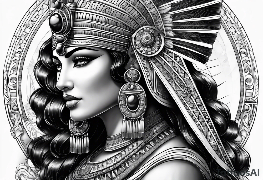 Cleopatra knowledge tattoo idea