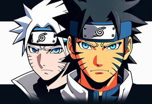 naruto headband with an R in the middle tattoo idea